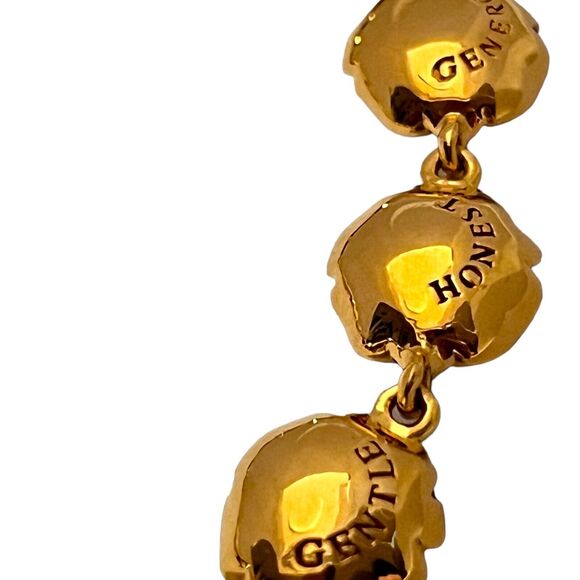 Designer Bracelet Words of LOVE Sincere Patient Kind Crystals Enamel 6G - Picture 4 of 6